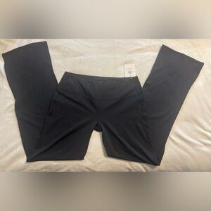 Women's Wide Leg Black Athletic Leggings